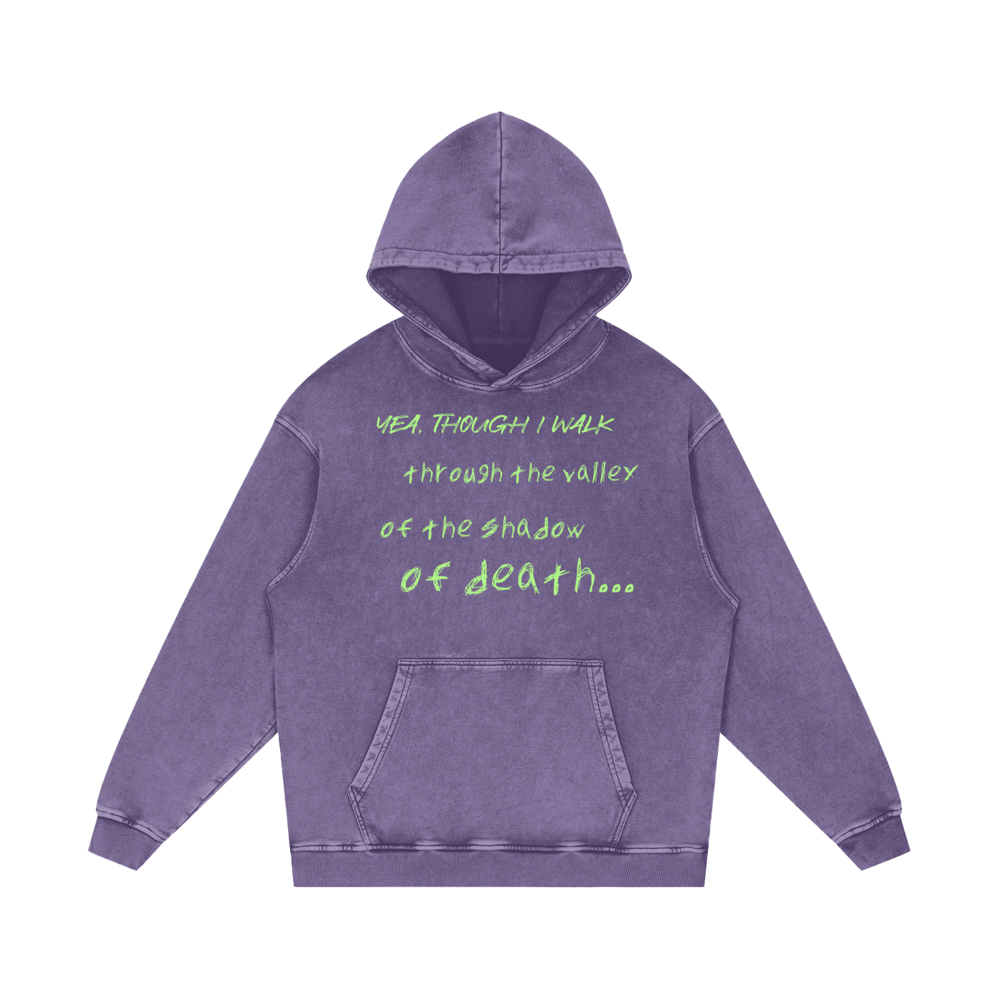 Corrupted Acid Wash Oversize Hoodie