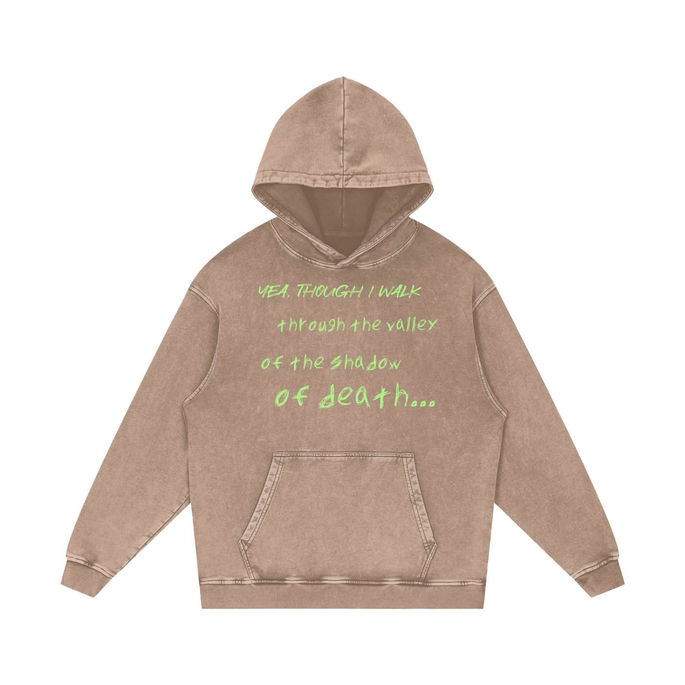 Corrupted Acid Wash Oversize Hoodie