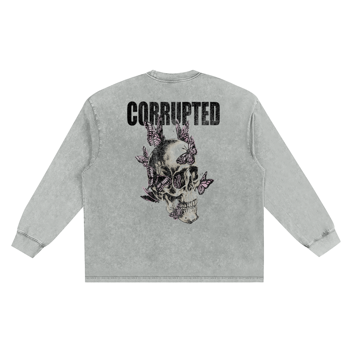 Snow Washed Oversize Long Sleeve Corrupted Tee 7 Variations