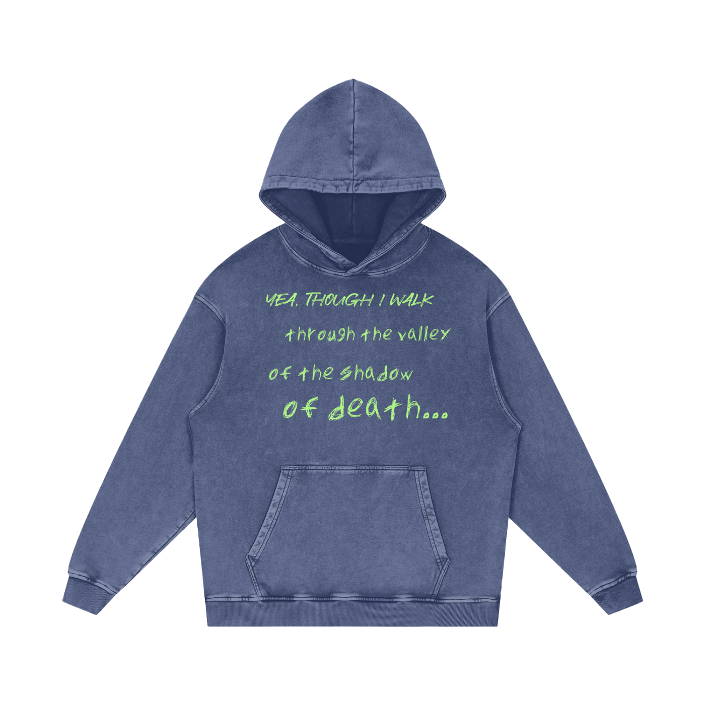Corrupted Acid Wash Oversize Hoodie