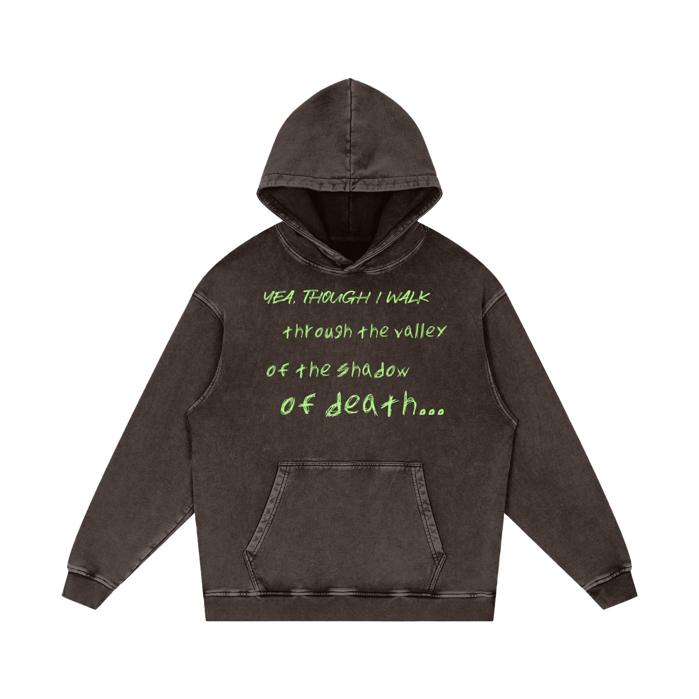 Corrupted Acid Wash Oversize Hoodie