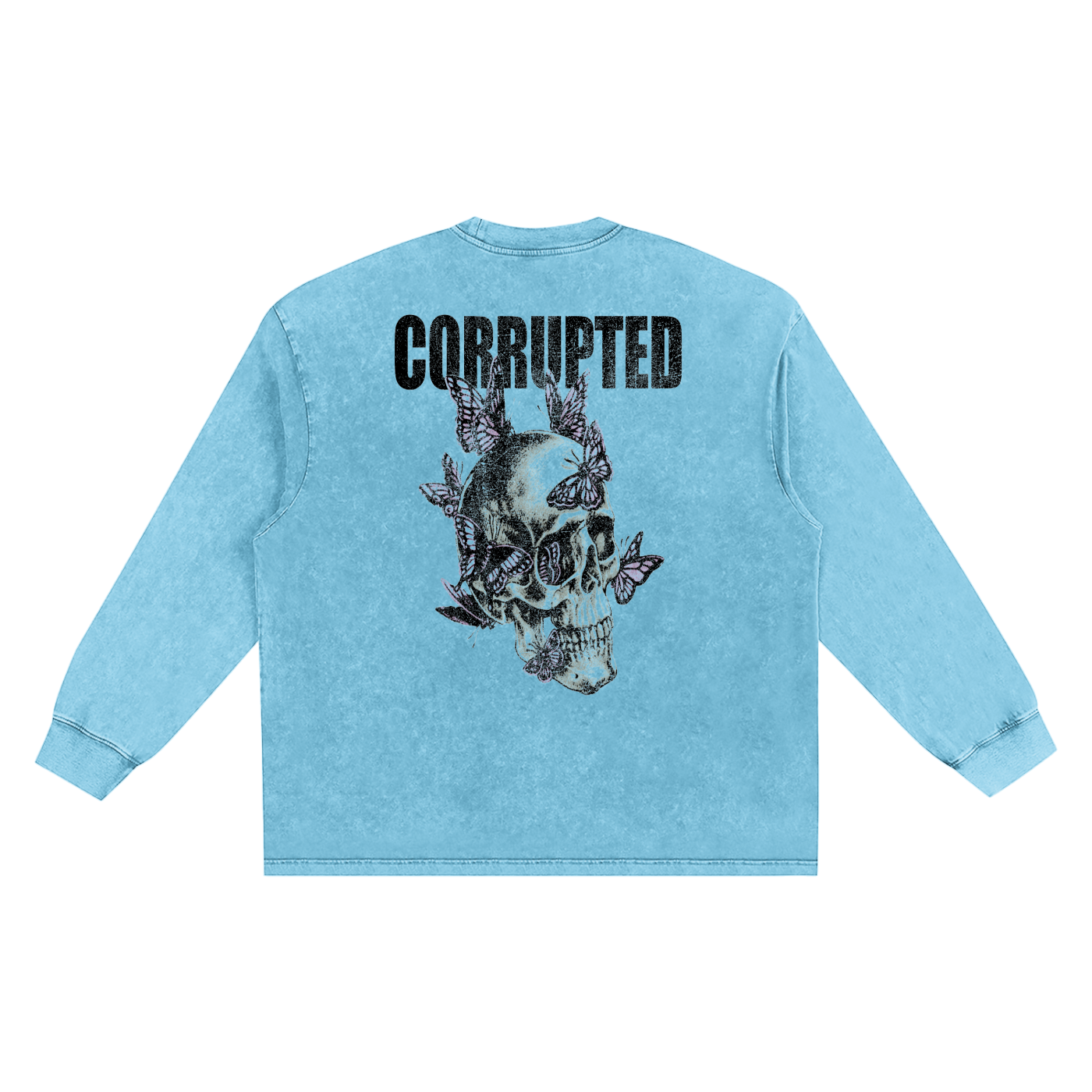 Snow Washed Oversize Long Sleeve Corrupted Tee 7 Variations