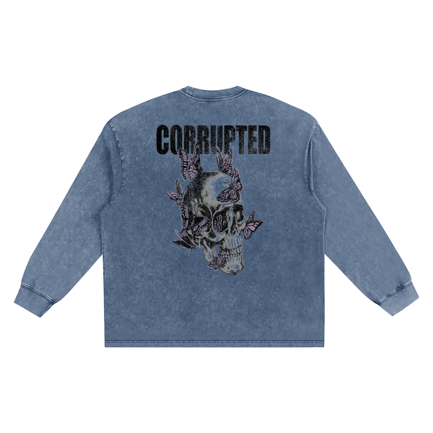 Snow Washed Oversize Long Sleeve Corrupted Tee 7 Variations
