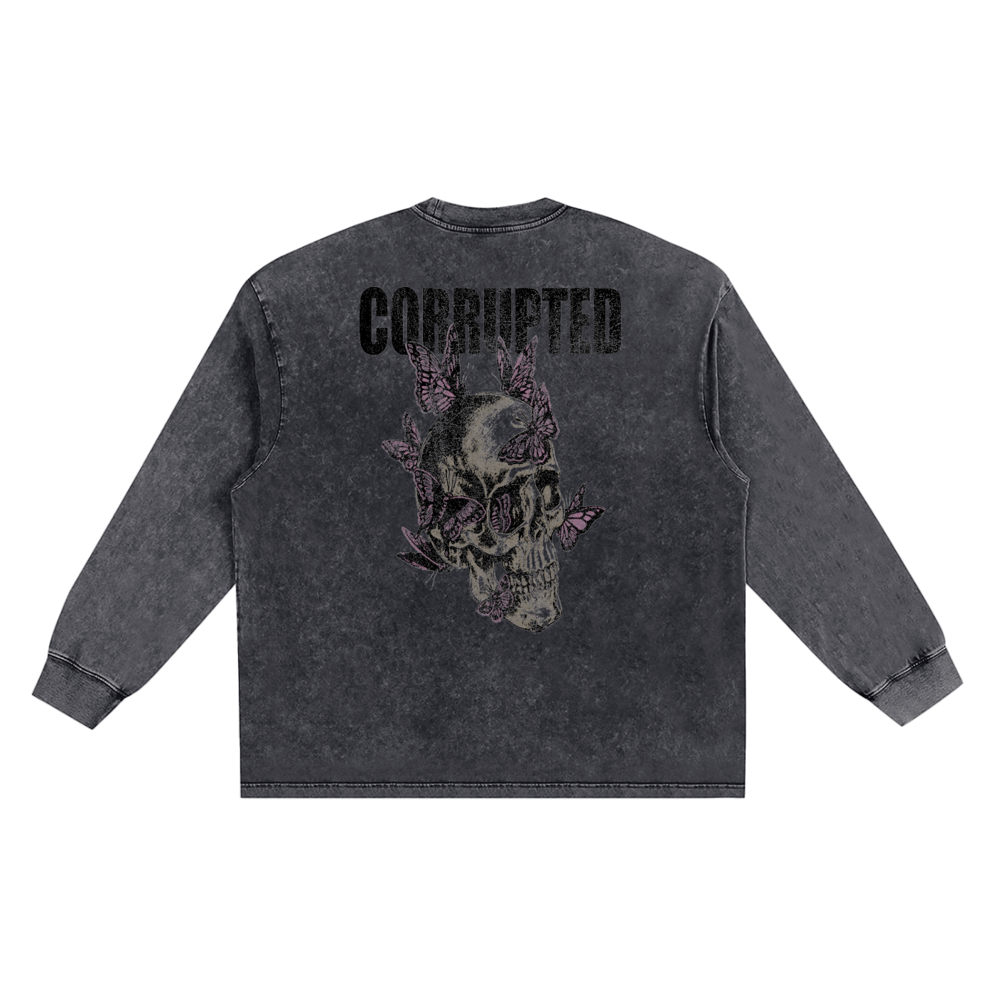 Snow Washed Oversize Long Sleeve Corrupted Tee 7 Variations