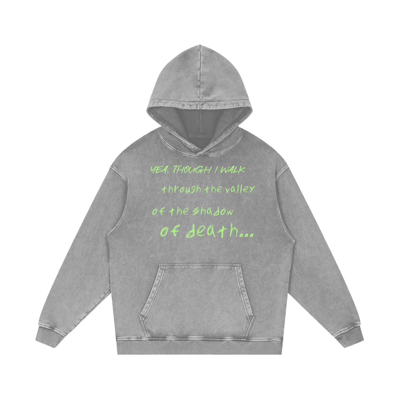 Corrupted Acid Wash Oversize Hoodie
