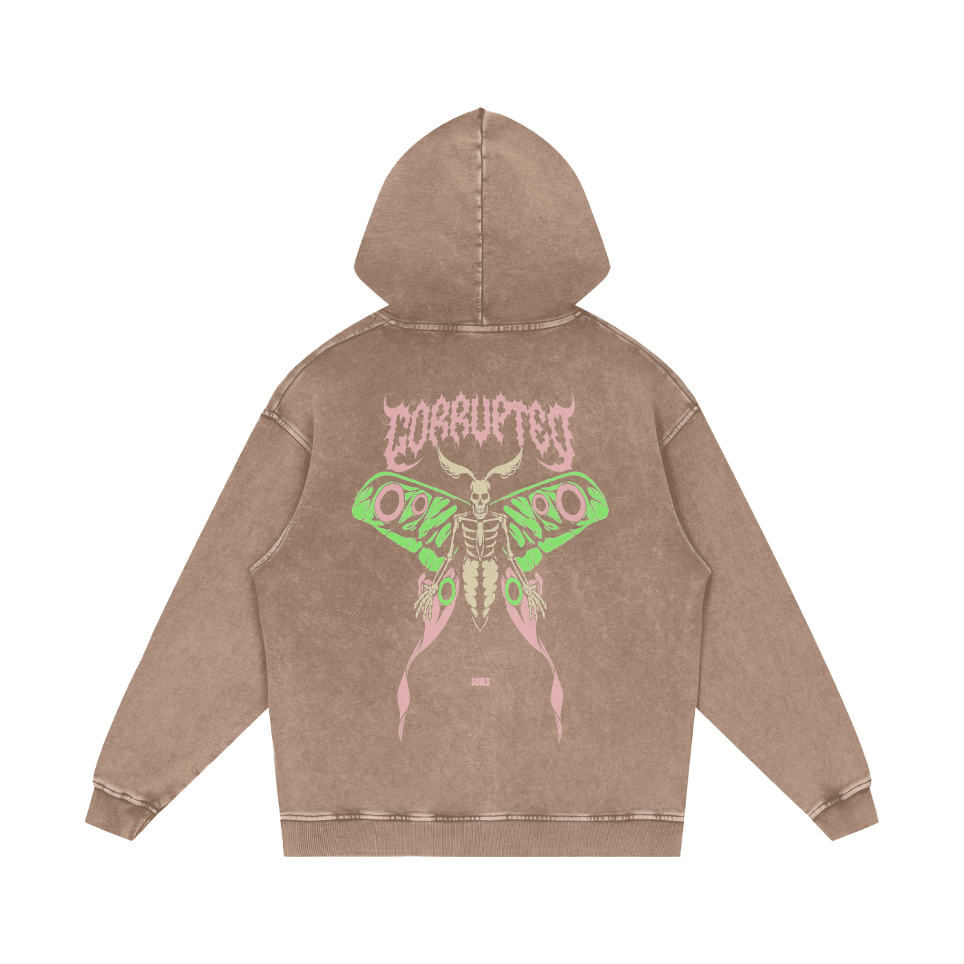 Corrupted Acid Wash Oversize Hoodie