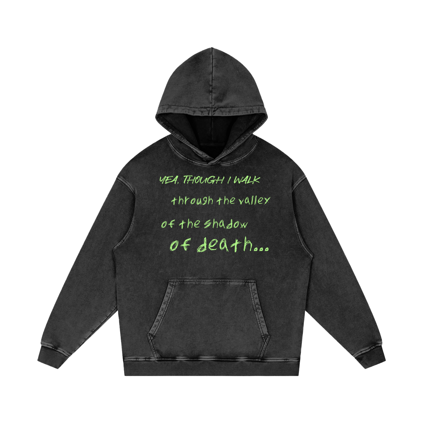 Corrupted Acid Wash Oversize Hoodie
