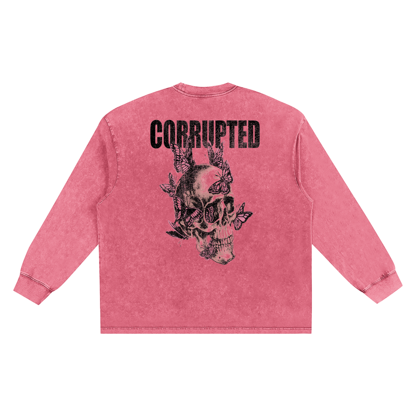 Snow Washed Oversize Long Sleeve Corrupted Tee 7 Variations