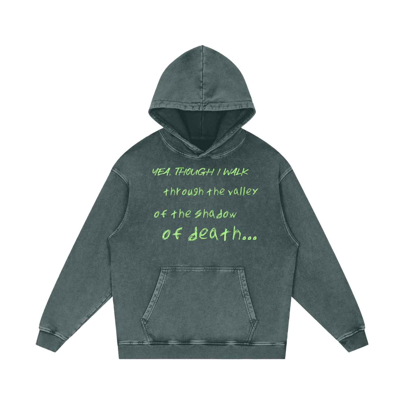 Corrupted Acid Wash Oversize Hoodie